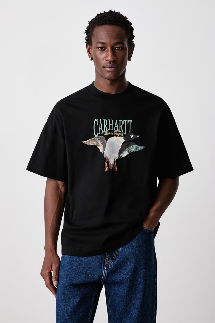 Carhartt WIP Pennon T-Shirt bawełniany męski czarny I037261