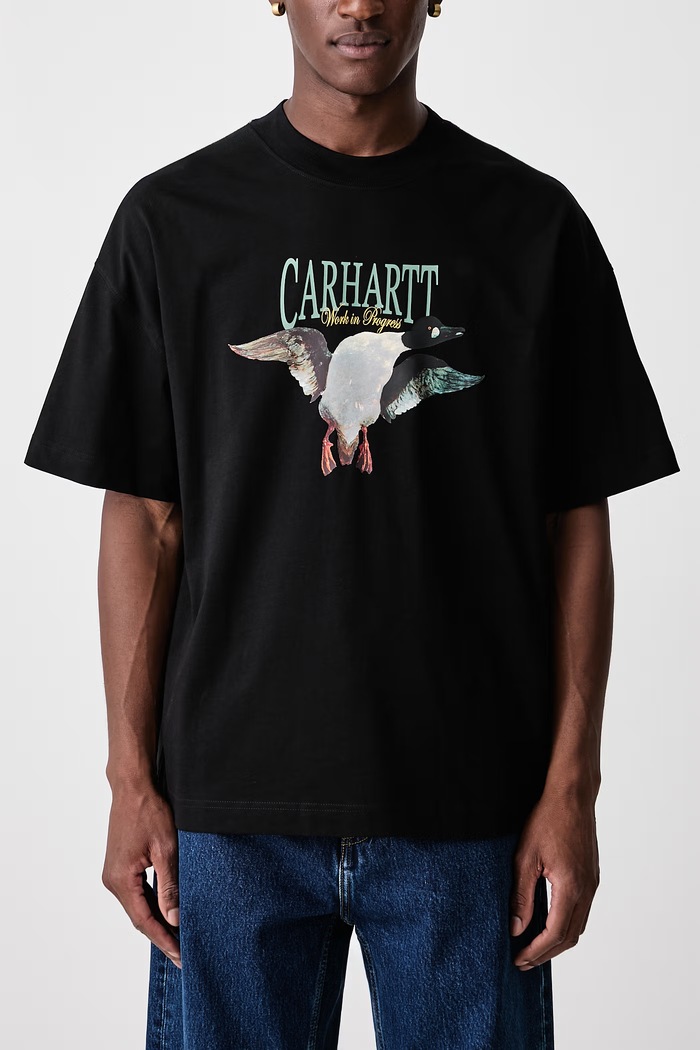 Pennon T-Shirt bawełniany męski Carhartt WIP czarny I037261