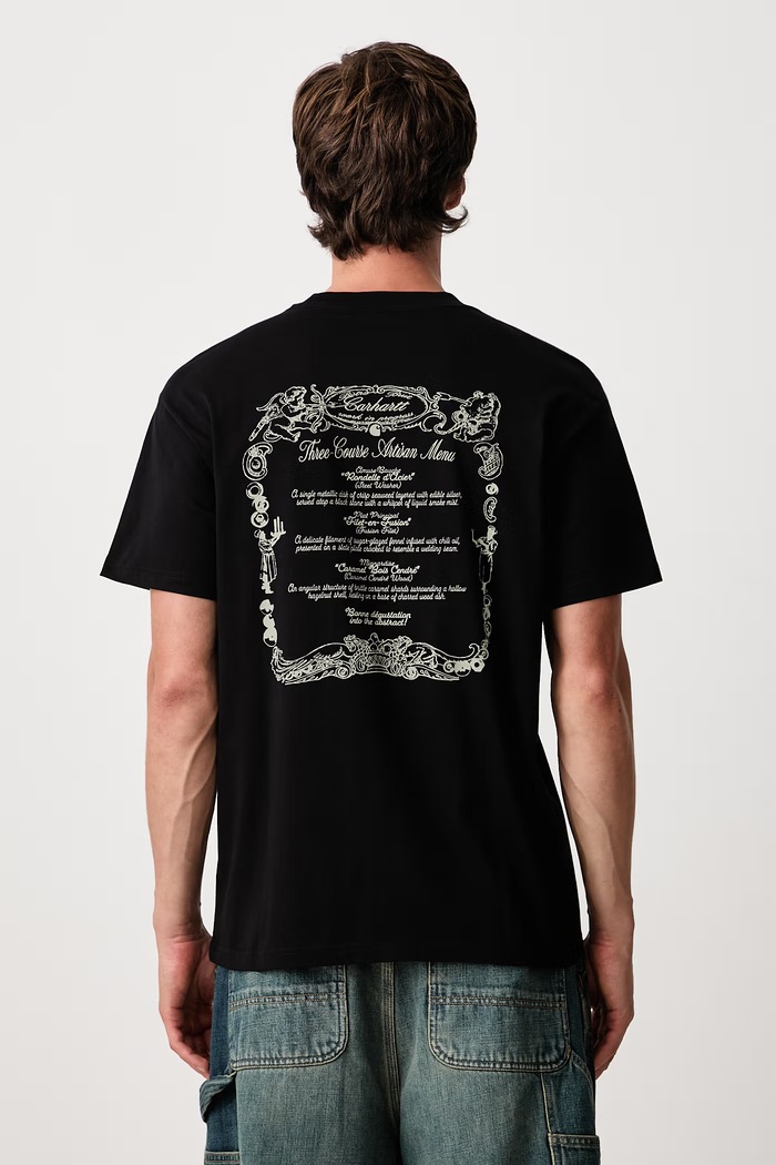 Carhartt WIP Chez WIP T-Shirt bawełniany męski czarny I037260