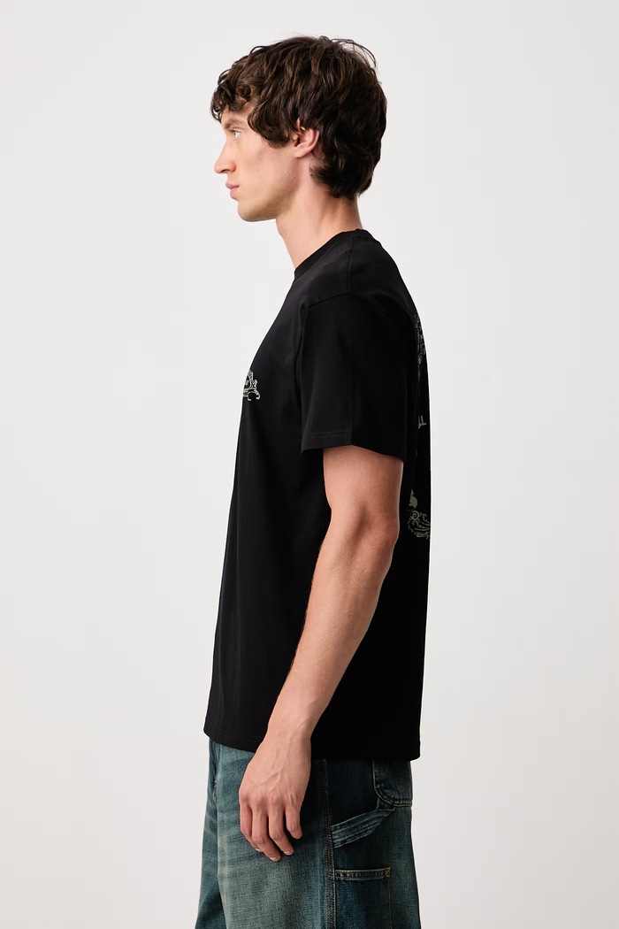 Chez WIP T-Shirt bawełniany męski Carhartt WIP I037260 czarny