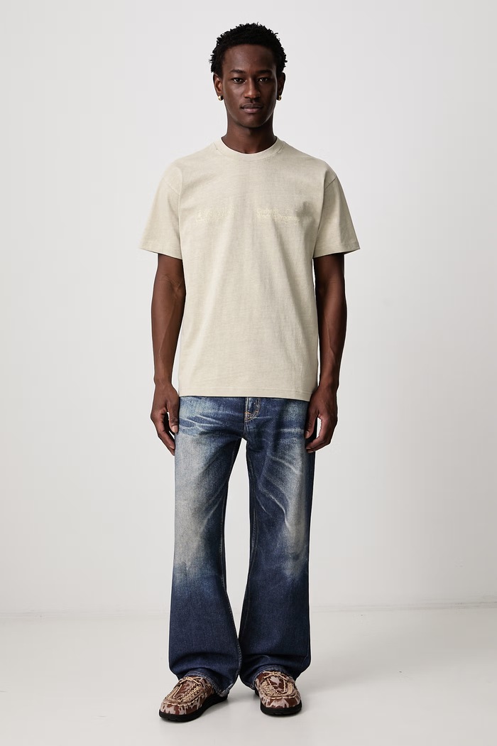 Carhartt WIP Boxed T-Shirt T-shirt bawełniany męski I037256 beżowy AW26