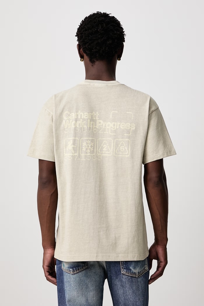 Odzież Carhartt WIP Boxed T-Shirt T-shirt bawełniany męski I037256 beżowy