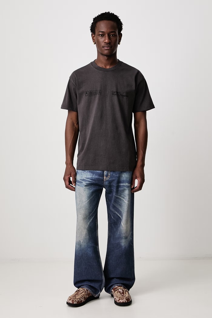 Carhartt WIP Boxed T-Shirt T-shirt bawełniany męski I037256 brązowy AW26