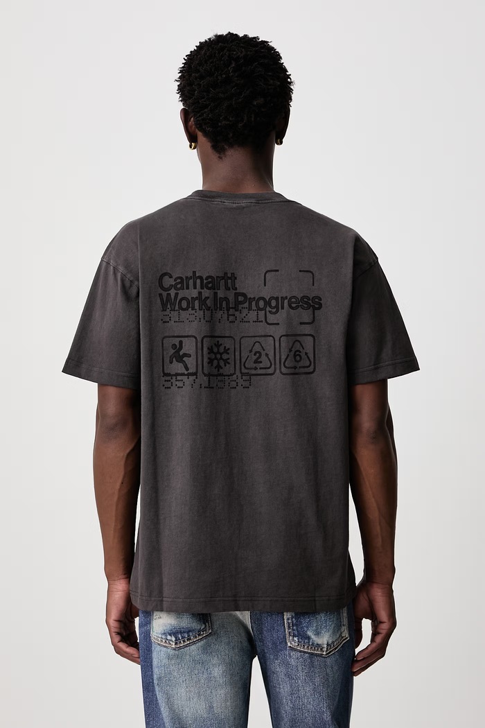 Odzież Carhartt WIP Boxed T-Shirt T-shirt bawełniany męski I037256 brązowy