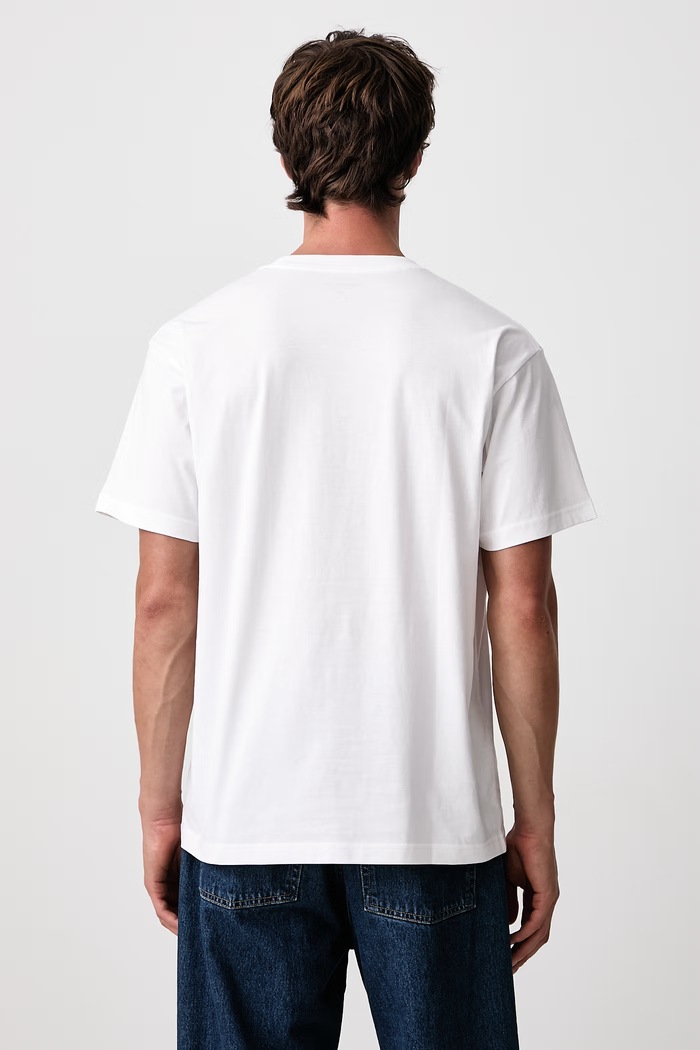 Odzież Carhartt WIP Old Painter T-Shirt bawełniany męski I037248 biały