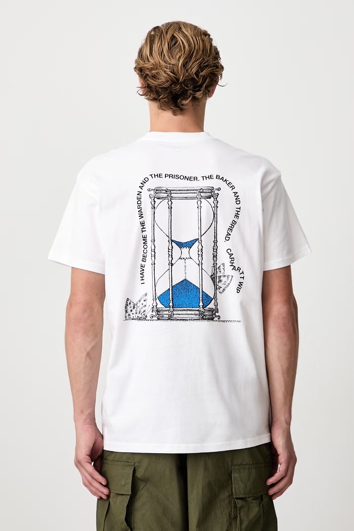 Carhartt WIP Hourglass T-Shirt футболка бавовняна чоловіча білий I037247