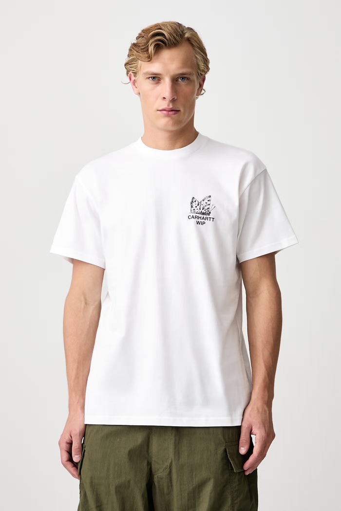Одяг Carhartt WIP Hourglass T-Shirt футболка бавовняна чоловіча I037247 білий