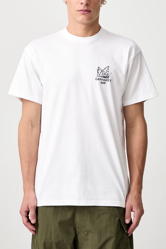 Hourglass T-Shirt футболка бавовняна чоловіча Carhartt WIP білий I037247