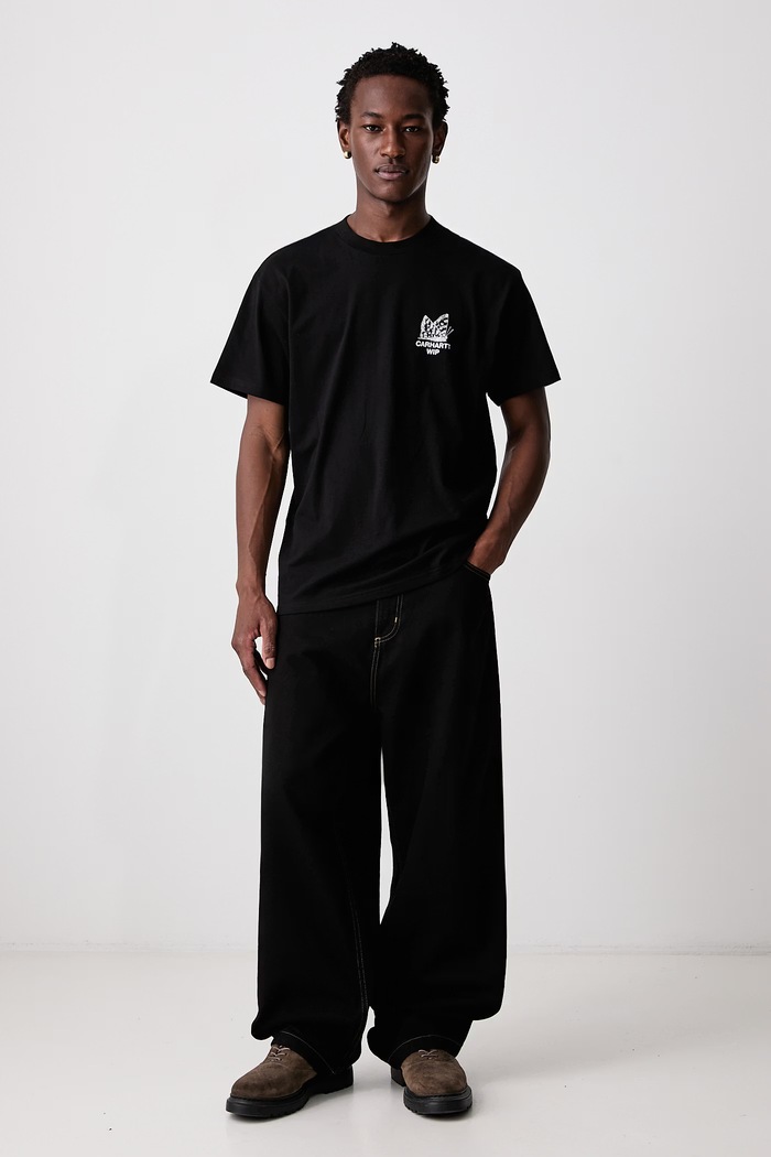 Carhartt WIP Hourglass T-Shirt bawełniany męski I037247 czarny AW26
