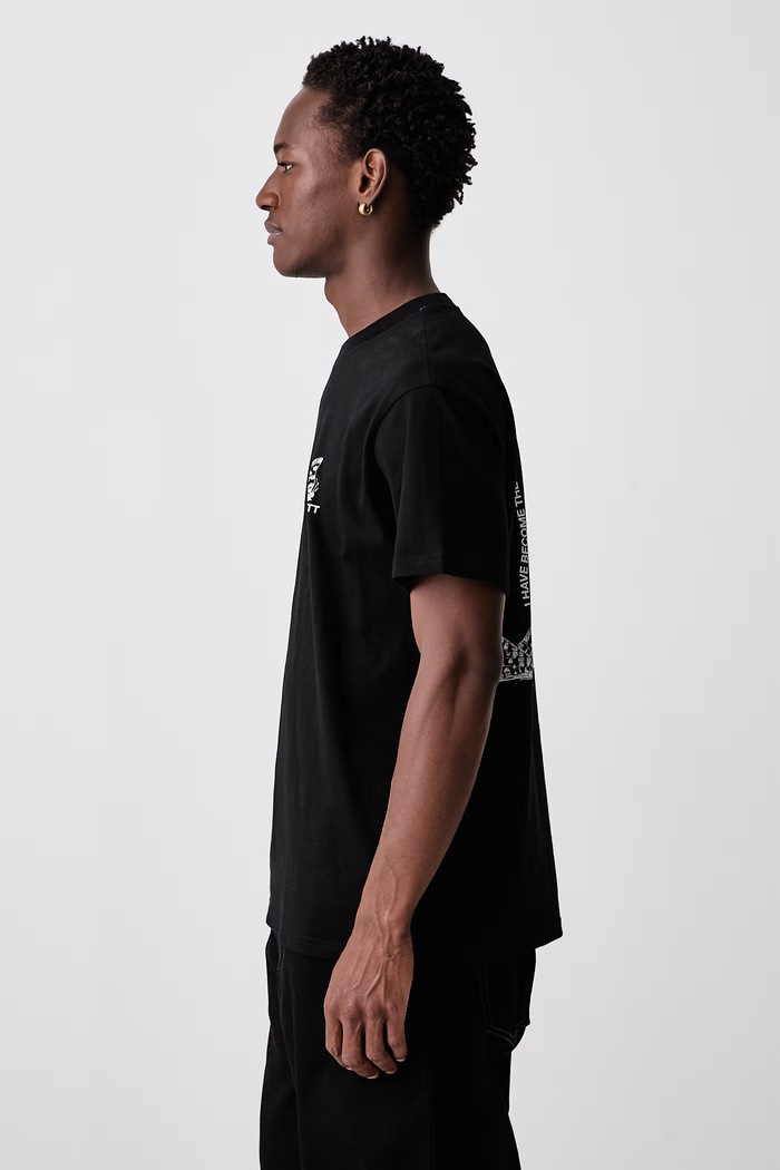 Hourglass T-Shirt bawełniany męski Carhartt WIP I037247 czarny