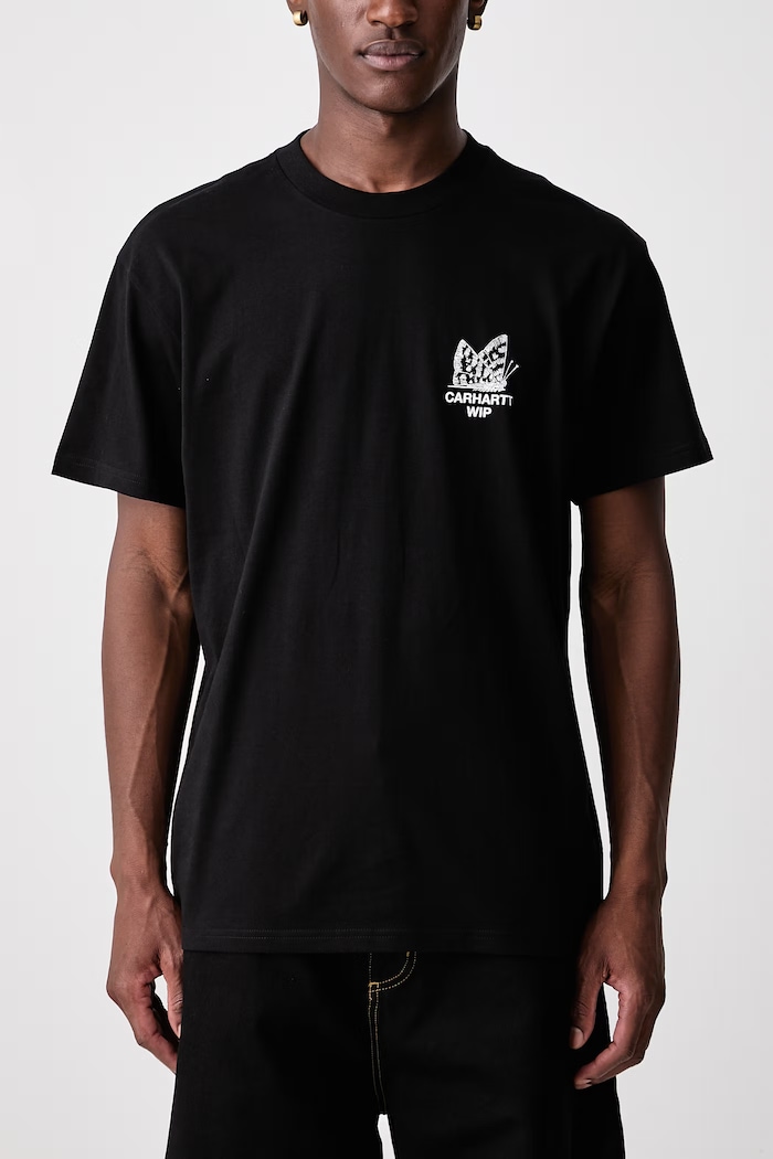 Hourglass T-Shirt bawełniany męski Carhartt WIP czarny I037247