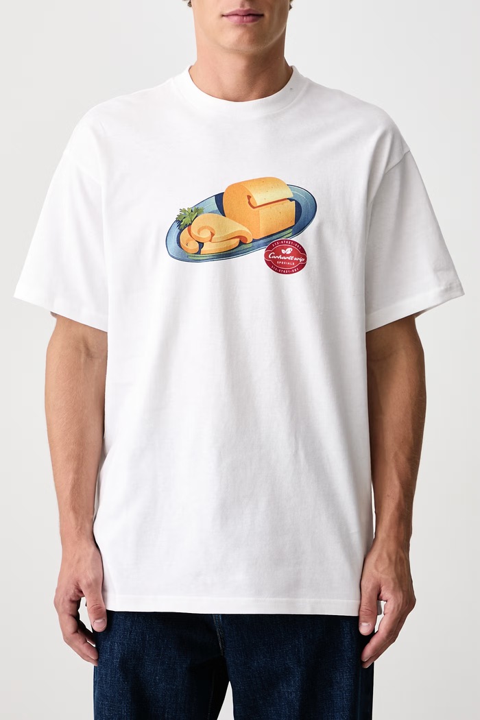 Fromage T-Shirt męski bawełniany Carhartt WIP biały I037239
