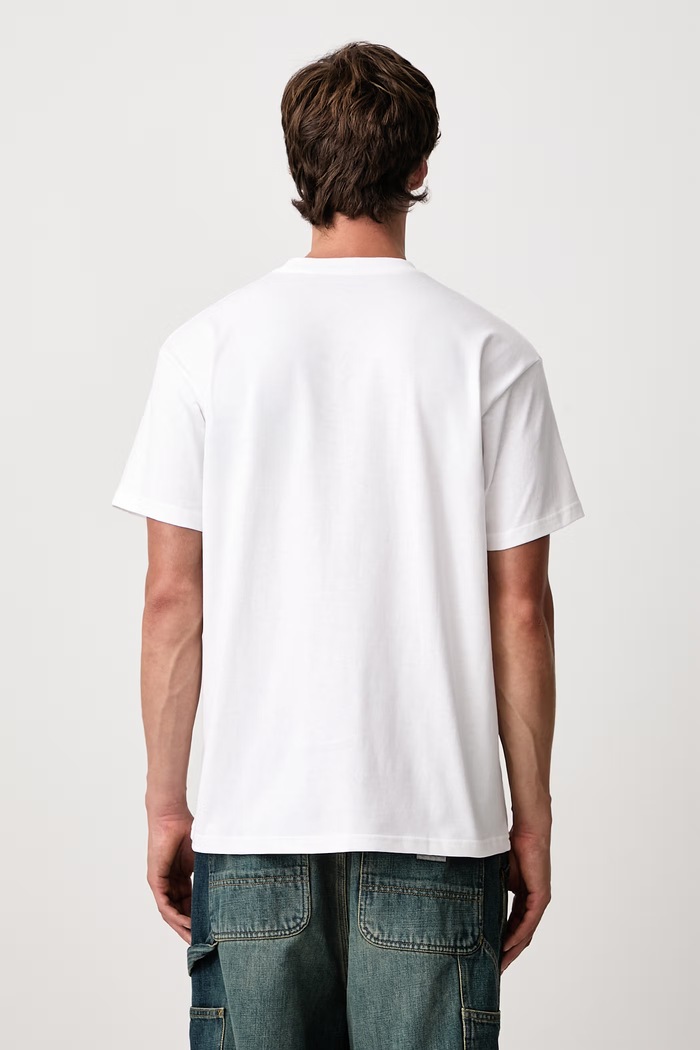 Odzież Carhartt WIP Archive '95 T-Shirt bawełniany męski I037236 biały