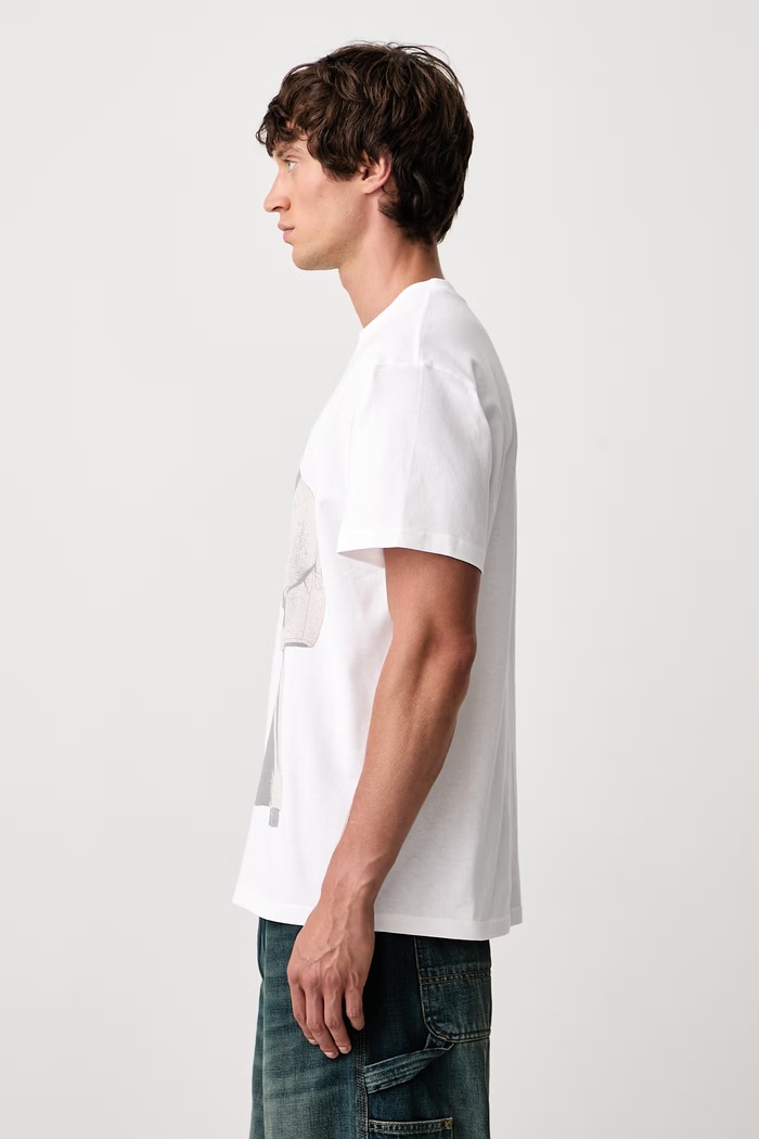 Archive '95 T-Shirt bawełniany męski Carhartt WIP I037236 biały
