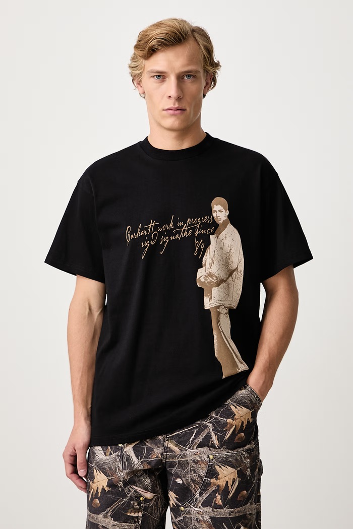 Carhartt WIP Archive '95 T-Shirt in cotone da uomo nero I037236