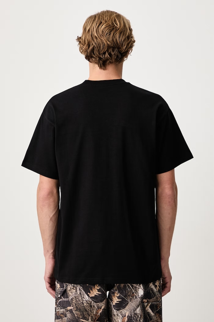 Abbigliamento Carhartt WIP Archive '95 T-Shirt in cotone da uomo I037236 nero