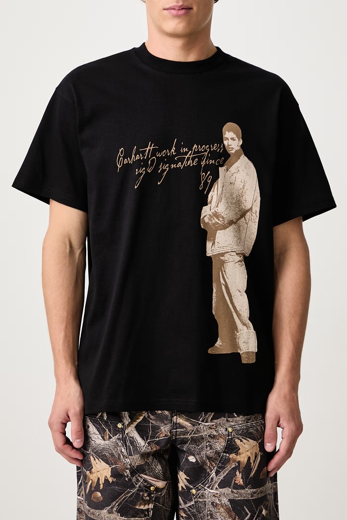 Archive '95 T-Shirt in cotone da uomo Carhartt WIP nero I037236