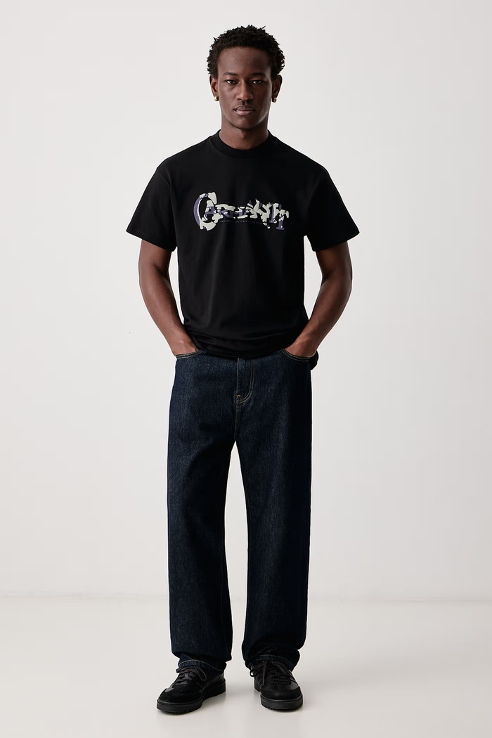 Carhartt WIP Chinsel Script T-Shirt bawełniany męski I037223 czarny AW26