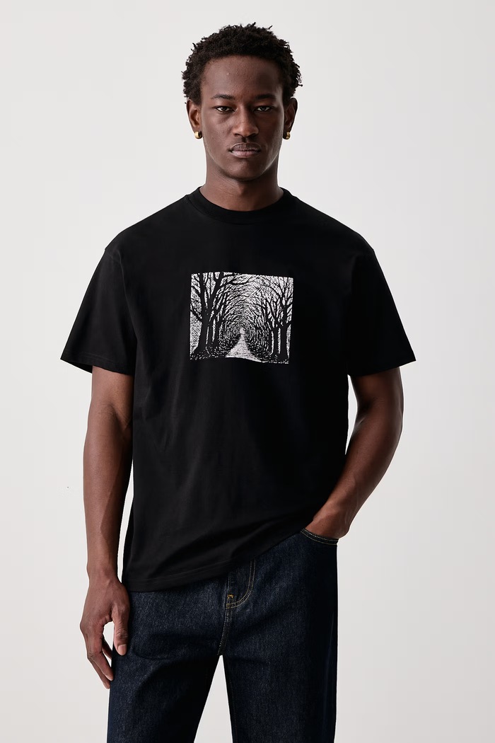 Carhartt WIP Avenue T-Shirt bawełniany męski czarny I037220