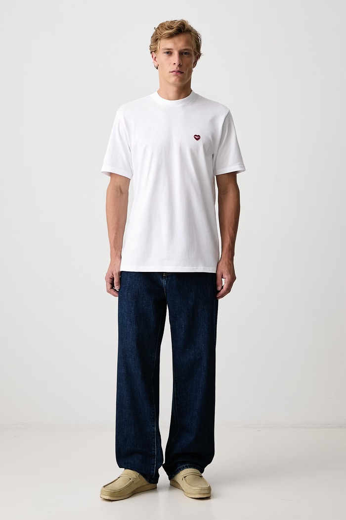 Carhartt WIP Small Heart T-Shirt męski bawełniany I037116 biały AW26