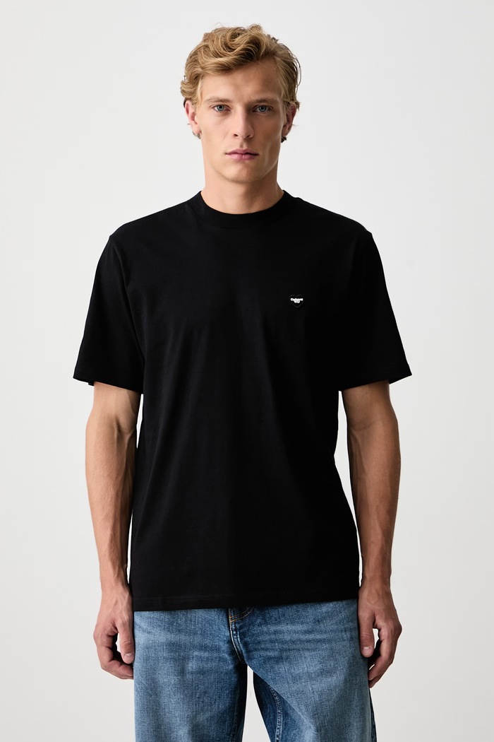 Carhartt WIP Small Heart T-Shirt męski bawełniany czarny I037116