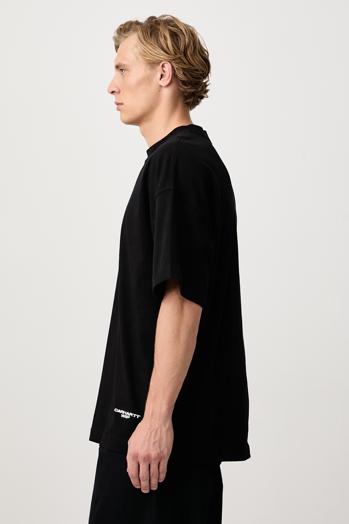 Chapter Script T-Shirt bawełniany męski Carhartt WIP I037112 czarny