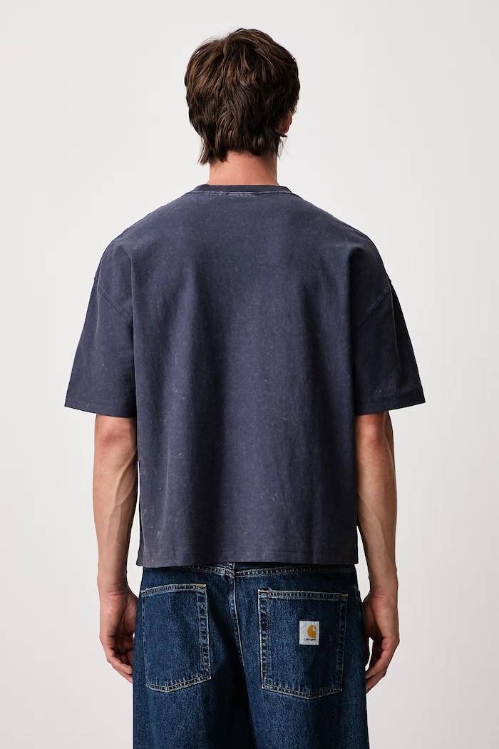 Abbigliamento Carhartt WIP Lambert T-Shirt in cotone da uomo I037016 blu navy