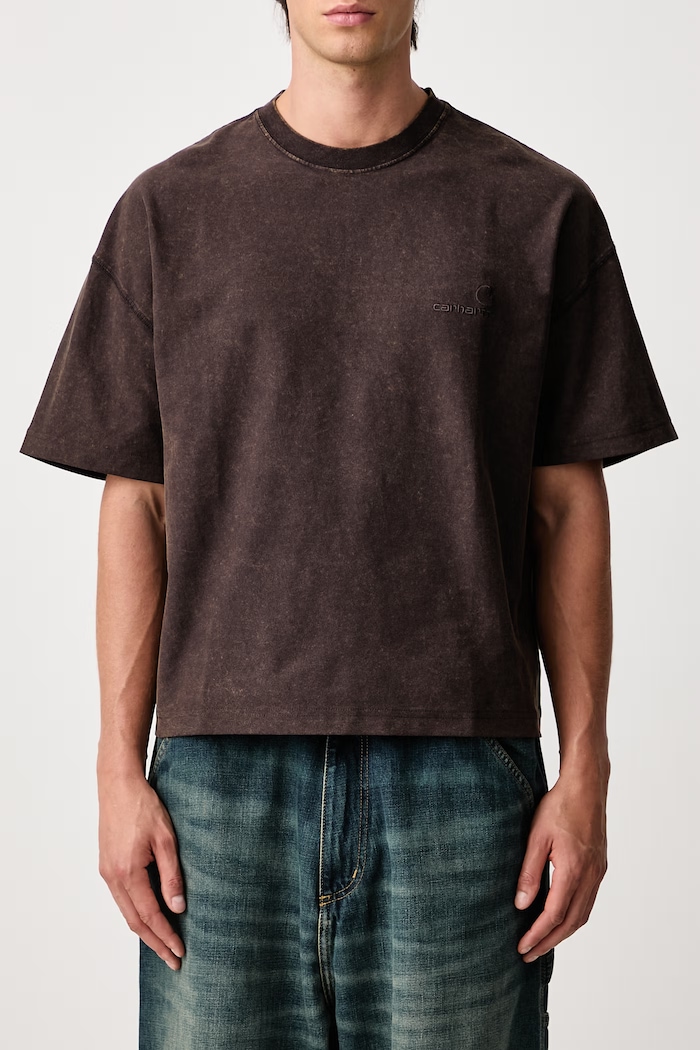 Lambert T-Shirt in cotone da uomo Carhartt WIP marrone I037016