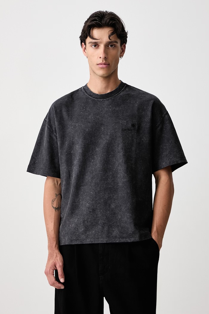 Carhartt WIP Lambert T-Shirt bawełniany męski czarny I037016