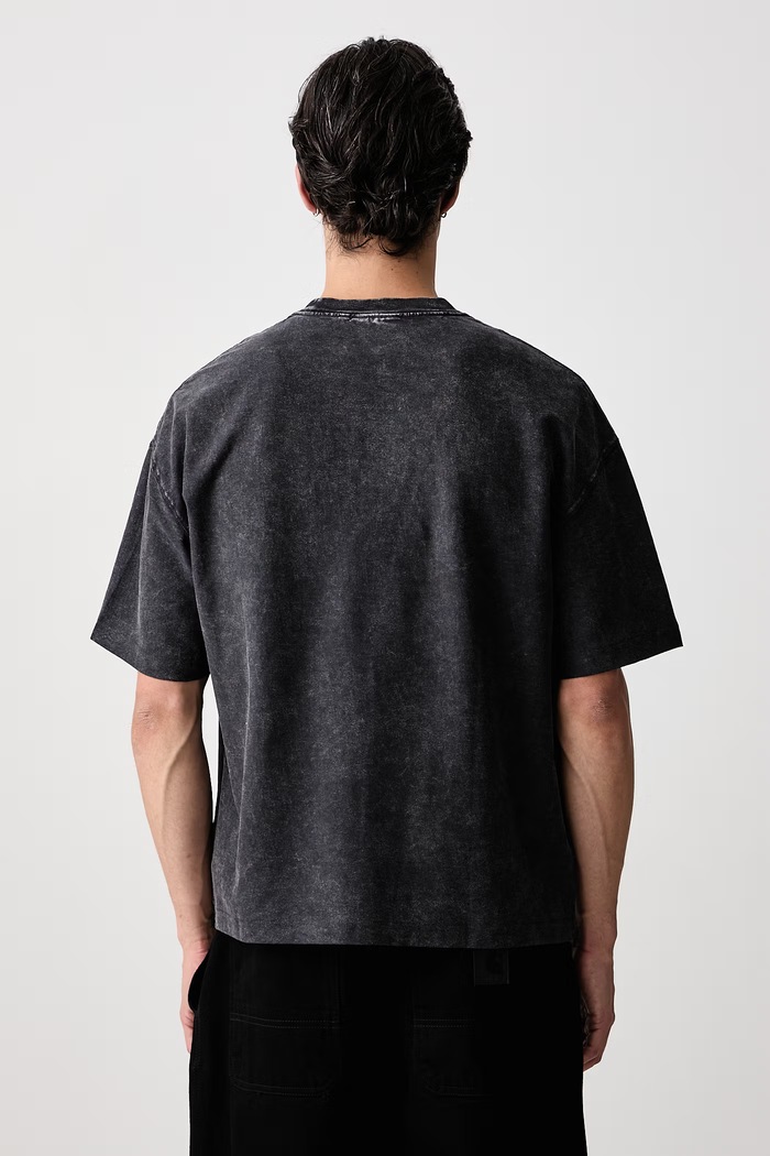 Odzież Carhartt WIP Lambert T-Shirt bawełniany męski I037016 czarny