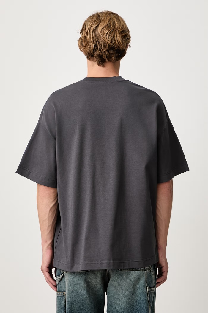 Abbigliamento Carhartt WIP Signature Script T-Shirt in cotone da uomo I033828 grigio