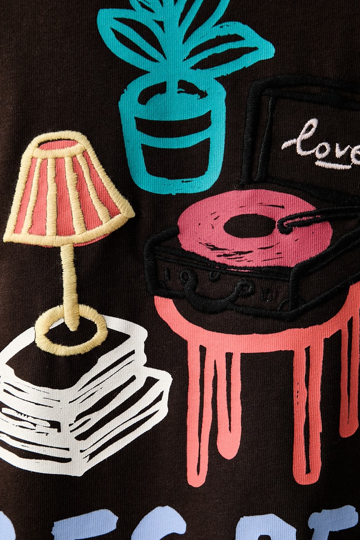 Les Deux T-shirt męski bawełniany 1002479 brązowy