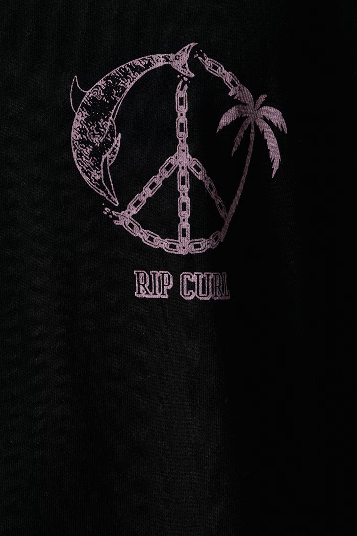 T-shirt męski bawełniany DISORDER Rip Curl czarny 14ZMTE