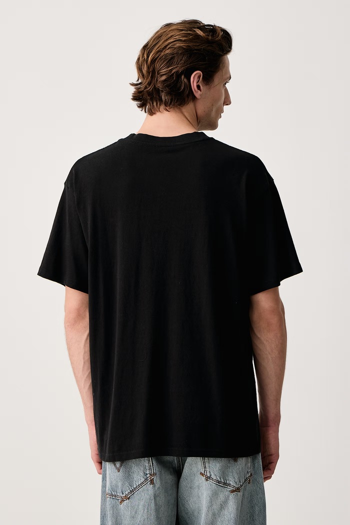 Odzież Rip Curl T-shirt męski bawełniany DISORDER 14YMTE czarny