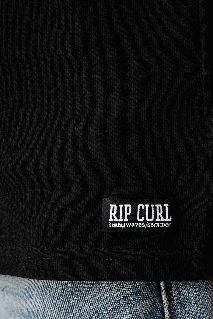 T-shirt męski bawełniany DISORDER Rip Curl czarny 14YMTE