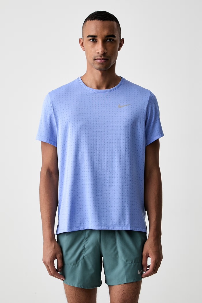 Nike T-shirt sportowy męski Miler Breathe niebieski HJ4181.494