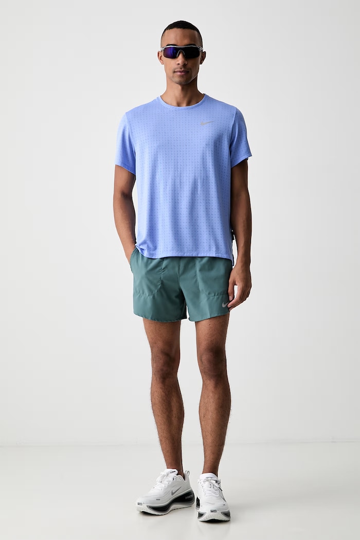 Nike T-shirt sportowy męski Miler Breathe HJ4181.494 niebieski AW26