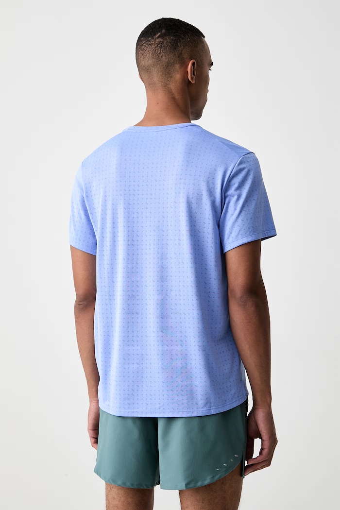 Odzież Nike T-shirt sportowy męski Miler Breathe HJ4181.494 niebieski