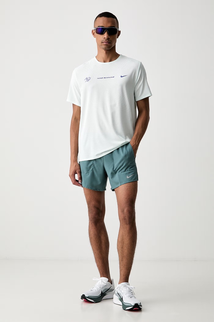 Nike T-shirt do biegania męski AeroSwift IH5045.394 turkusowy AW26