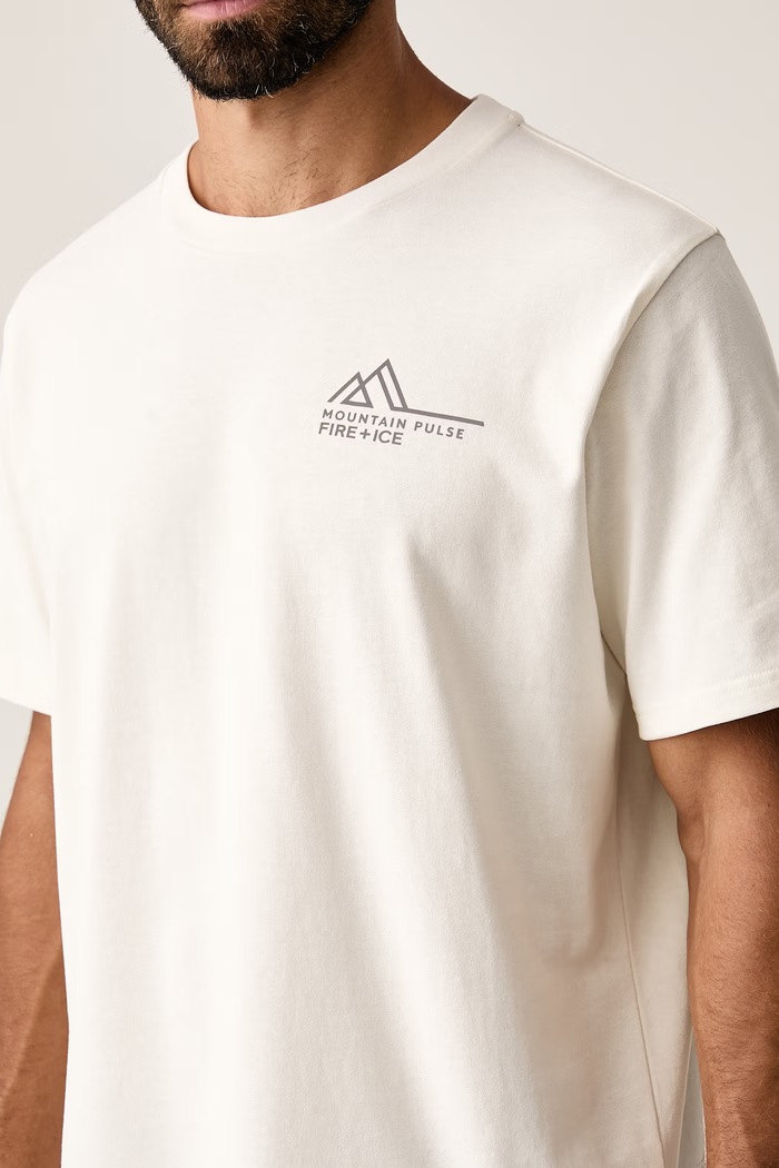 T-shirt damski bawełniany MICK3 BOGNER Fire+Ice 54359760 beżowy