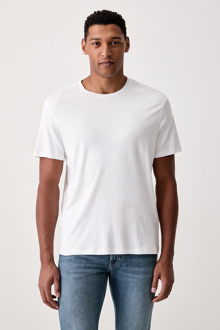 Calvin Klein T-shirt męski bawełniany beżowy LV040BM239
