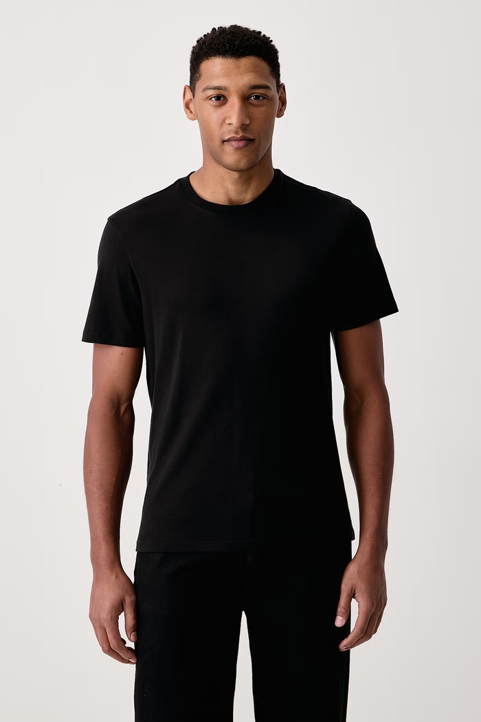 Calvin Klein T-shirt męski bawełniany czarny LV040BM239