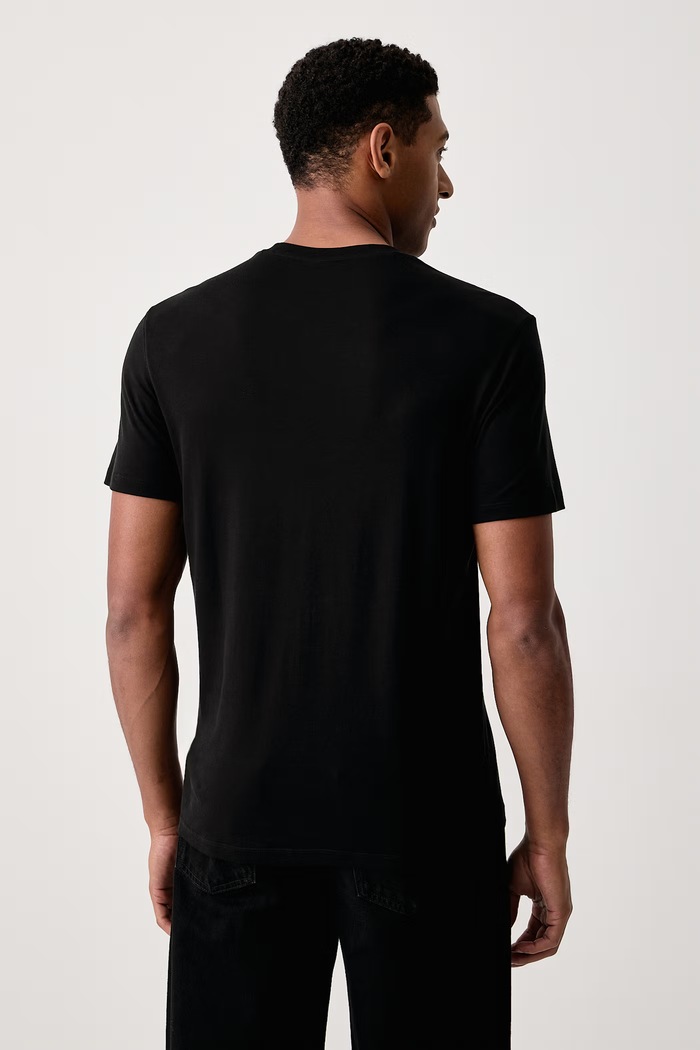 Odzież Calvin Klein T-shirt męski bawełniany LV040BM239 czarny