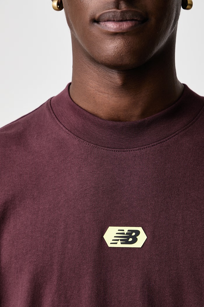 New Balance T-shirt bawełniany męski MT62D1MAYLR