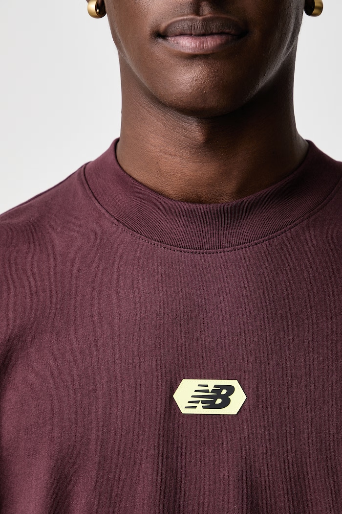 New Balance T-shirt bawełniany męski MT62D1MAYLR