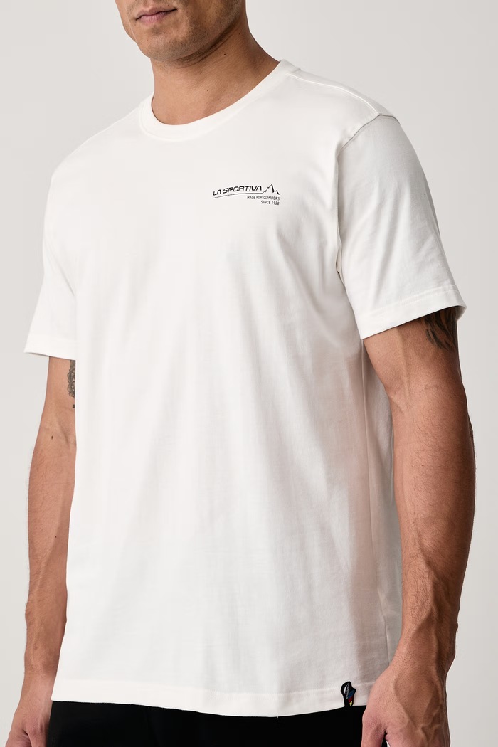 T-shirt męski bawełniany Since 1928 La Sportiva ZACT252 biały