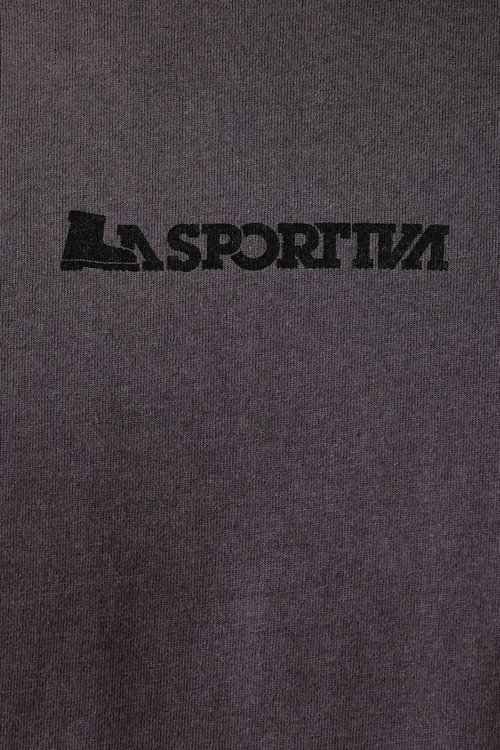 T-shirt męski bawełniany Eighties Logo La Sportiva szary ZACT246