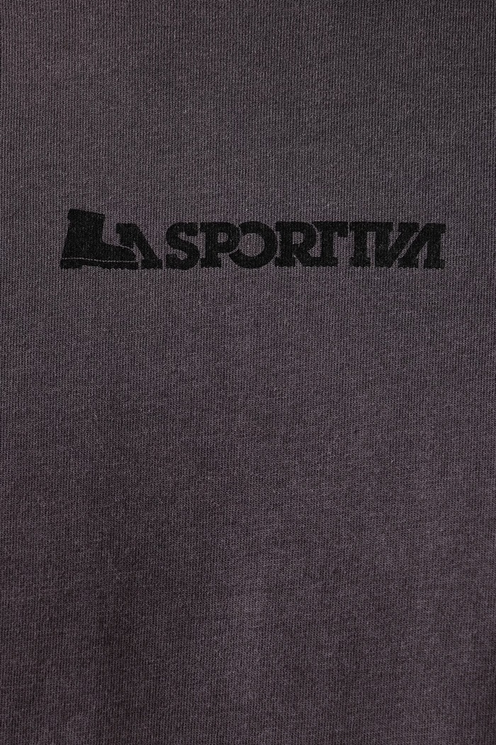 T-shirt męski bawełniany Eighties Logo La Sportiva szary ZACT246