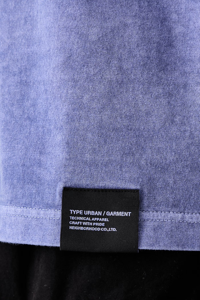 Neighborhood T-shirt bawełniany męski 261FPNH.CSM13 niebieski