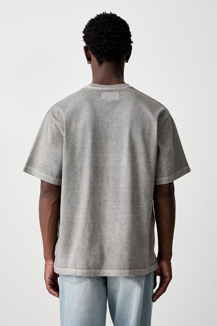 Odzież Neighborhood T-shirt bawełniany męski 261FPNH.CSM13 szary